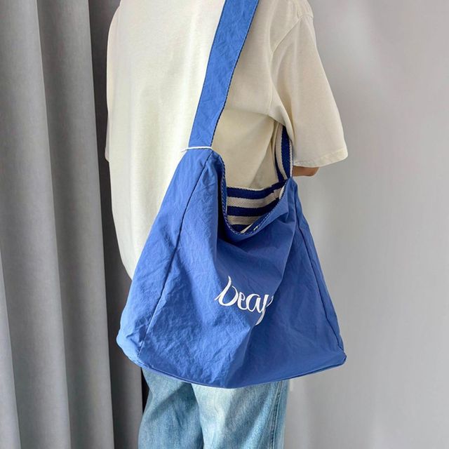 여자 숄더백 스카이블루, 대학생 데일리 양면 가방