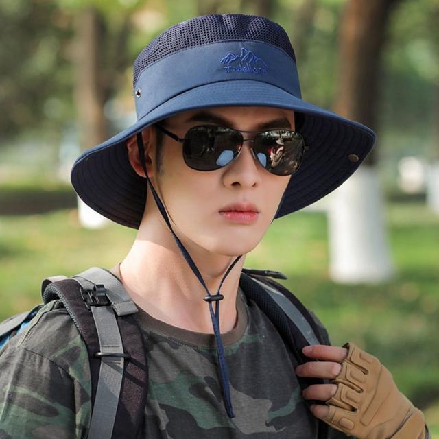 5색 빈티지 넓은 남성 벙거지 메쉬버킷햇 여름모자 챙