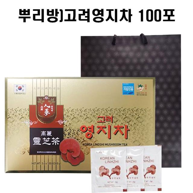(뿌리방) 영지차 100포 + 쇼핑백포함