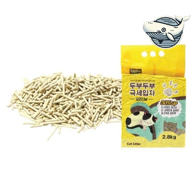 고양이 두부두부 원료 2.8kg 자연분해 모래