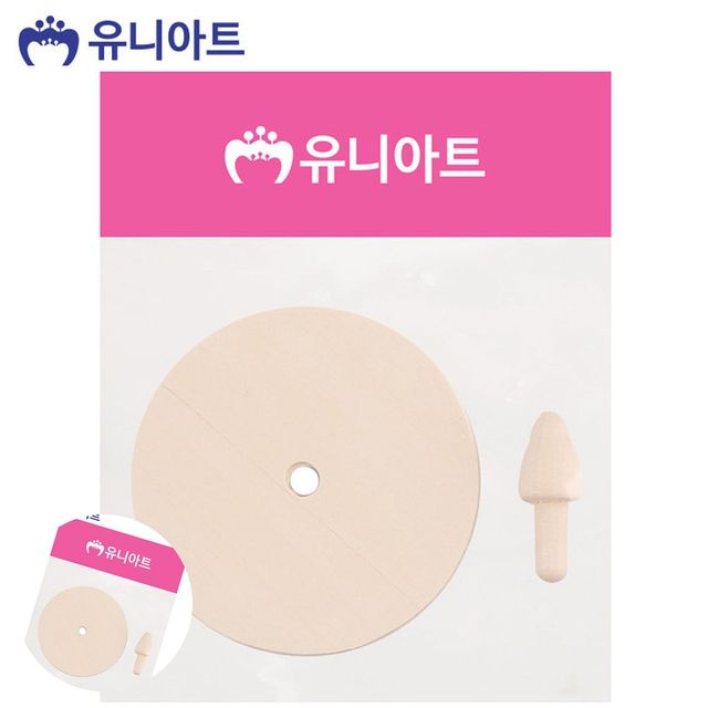어린이만들기재료 유아만들기키트 나무 팽이 8cm