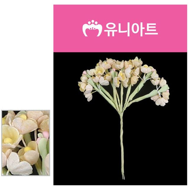 코르크 게시판 조화꽃 물망초 노랑 2000