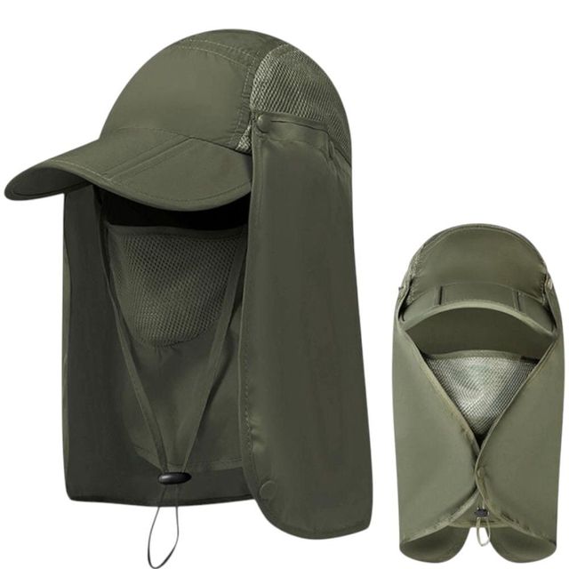 선셰이드 여성 등산모자 (카키)