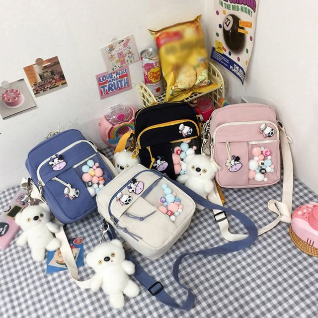 아이 학생 데일리 작고 귀여운 미니 크로스백 가방