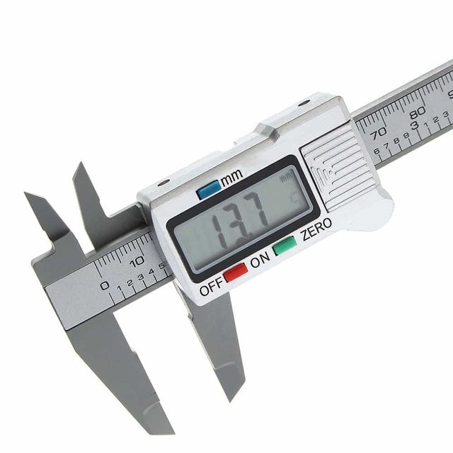 디지털 버니어캘리퍼스 100mm, 실버 측정공구 게이지