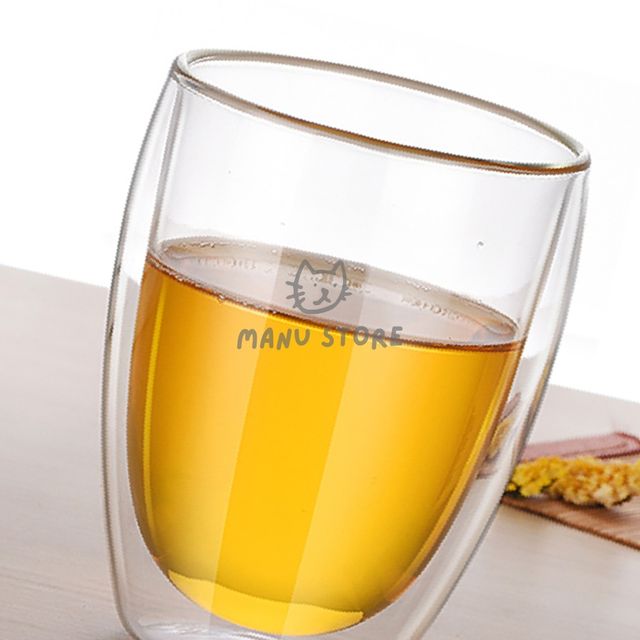 예쁜컵 내열유리컵 이중 유리컵 350ml