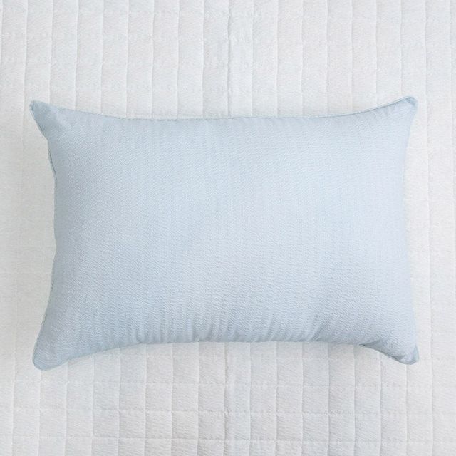 베개커버 블루 스노우리플 50x70cm 베개솜별매