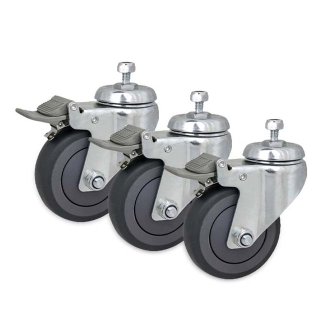 바퀴 카메라 캐스터 3개 100mm 카메라삼각대 스탠드용