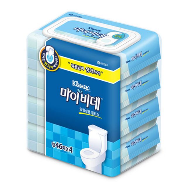 크리넥스 마이비데 46매 x 4 캡형