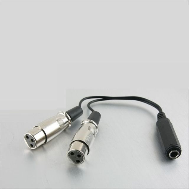 캐논 변환 Y 케이블 26cm 캐논 XLR F x2 to 6.35mm