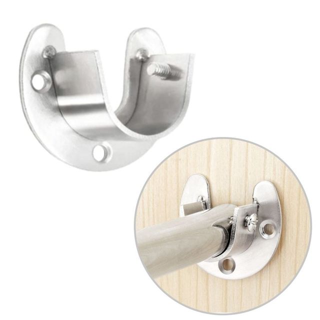 U형 옷봉소켓 옷걸이봉 받침대 브라켓 32mm