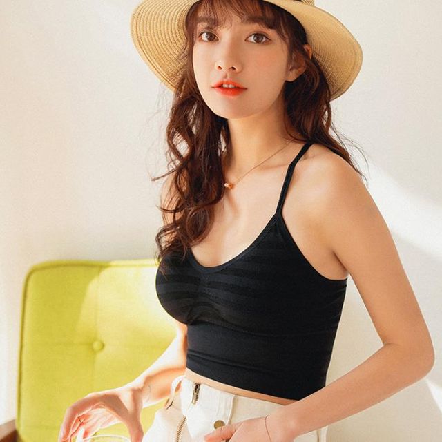125000088 진심 크롭탑 뷰티백 브라 일체형캡