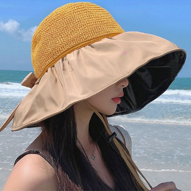 라탄모자 바캉스 뜨개모자 여행모자 챙넓은모자