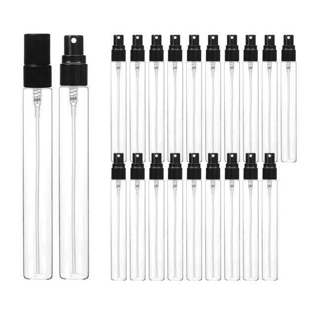 향수용기 블랙 투명 스프레이 공병 10ml 20개 알루미