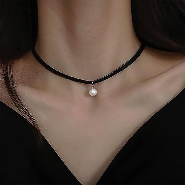 미니 진주 초커 목걸이 레이어드 여성 심플 패션
