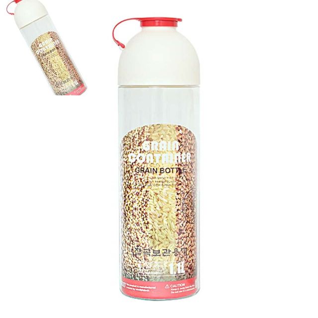 잡곡보관용기 1.1L, 곡물 쌀통세트 밀폐 보관통