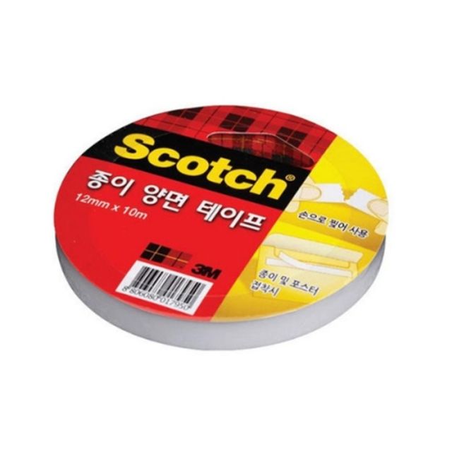 3M)종이양면테이프(1210/12mmx10m/3인치)-갑(24개입)