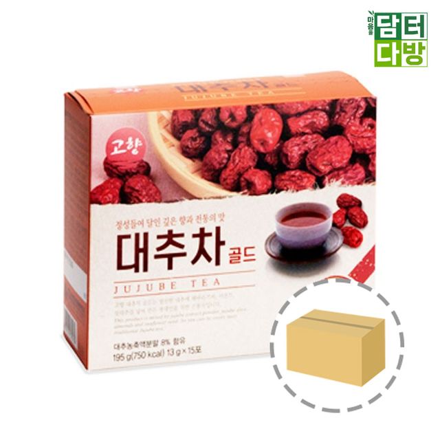 고향 대추차 골드 15스틱 1BOX (20개입) - 달콤한 대추 향의 전통 건강 차