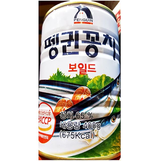 꽁치캔 펭귄 400g x24개 캔 통조림 업소 식당 업소용
