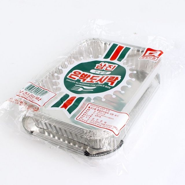 은박 도시락 포장용 일회용 용기 5P