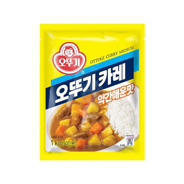 카레 커리 분말카레 오뚜기 약간매운맛 과립형 1kg 스
