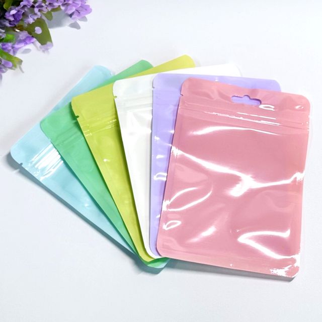 혜명몰 마카롱 파스텔 지퍼백 10.5x15cm 민트 1p 지퍼포장지 소형비닐 식품지퍼백 지퍼백포장 반투명지퍼백