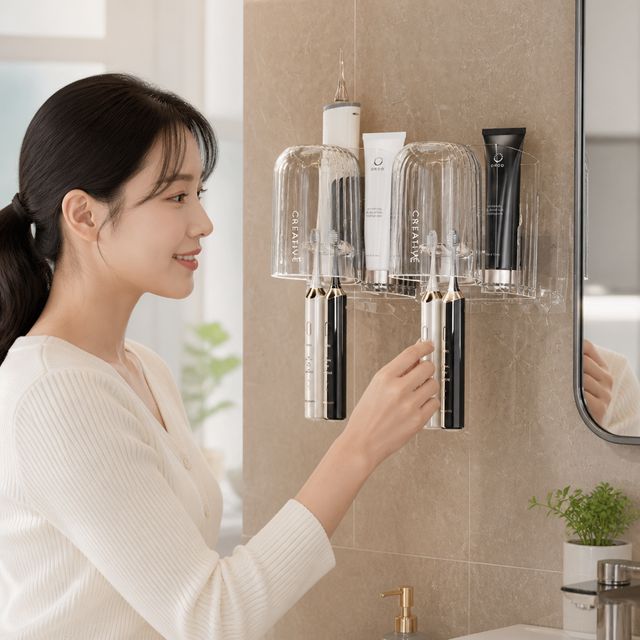 칫솔걸이 칫솔꽂이 양치컵 거치대 세면대 욕실 치솔 보관용