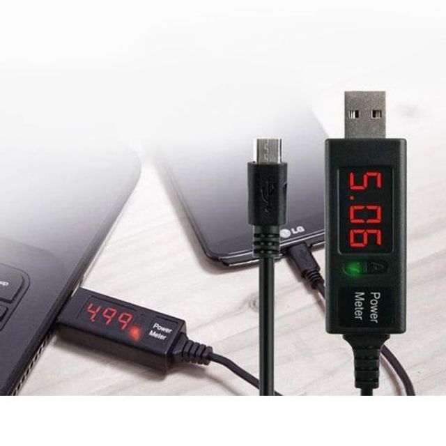coms USB 테스터기 전류 전압 측정 케이블 일체형 1M