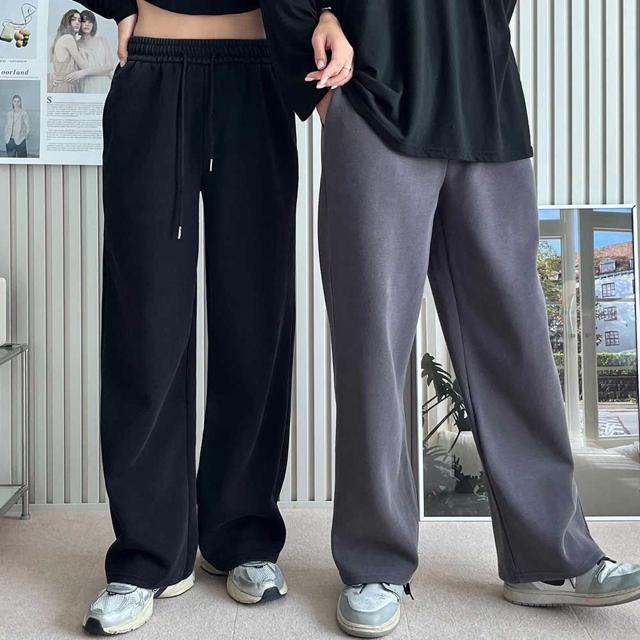 허리밴딩 남자 와이드팬츠 무지 츄리닝 데일리팬츠