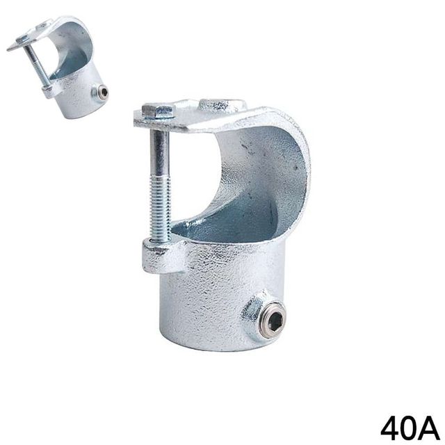 다용도 파이프클램프 40A 48.3mm 실버 원형클램프 공구용품 파이프조인트 무용접클램프