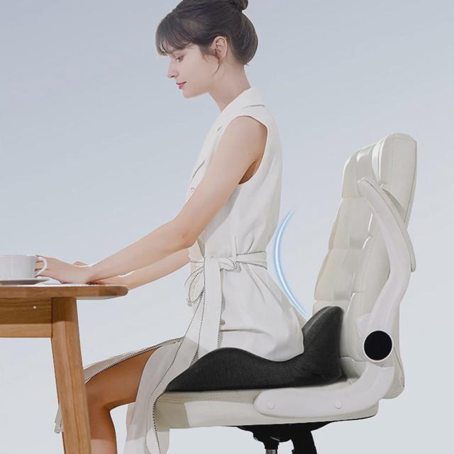 바른 자세 기능성 방석 허리 지지 메모리폼 쿠션