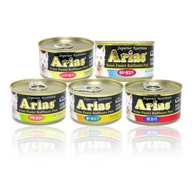 아리아스 애견 저칼로리캔 100g 1P 습식 통조림 사료