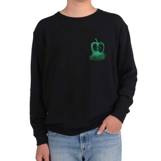 맨투맨 사과 스케치 APPLE 녹색드로우닝 녹색사과그림 다양한 사이즈