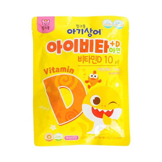 아이비타D+아연 복숭아맛 키즈 어린이 비타민D 10개 아연