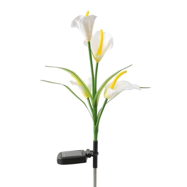 카라 LED 태양광 꽃정원등 (화이트)