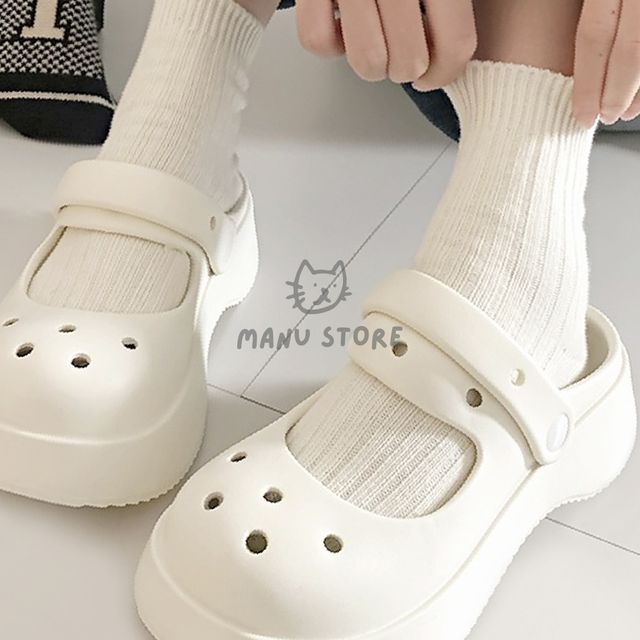 휴가샌들 사무실슬리퍼 통굽 샌들 슬리퍼 225-230mm 화이트
