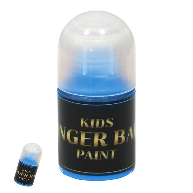 미술용품 미술수업 미술놀이 핑거 볼 물감 일반색 50ml 하늘