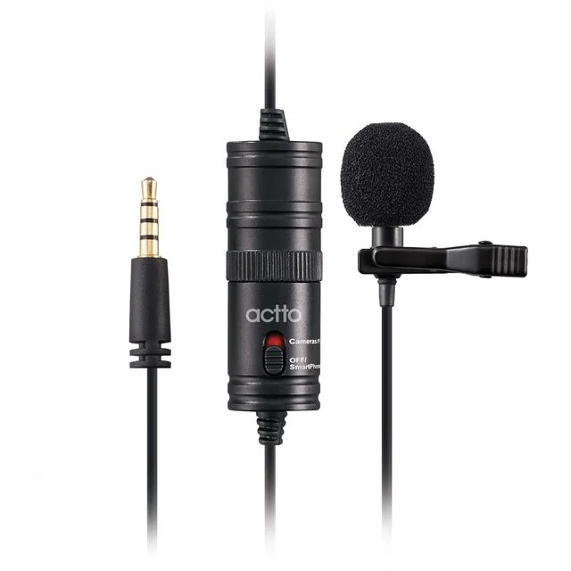 엑토 방송용 스마트폰 PC 카메라 4극 핀마이크 MIC-17 - 선명한 음성 녹음 마이크