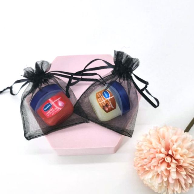 답례품포장재 망사 선물 포장백 7x9cm 블랙