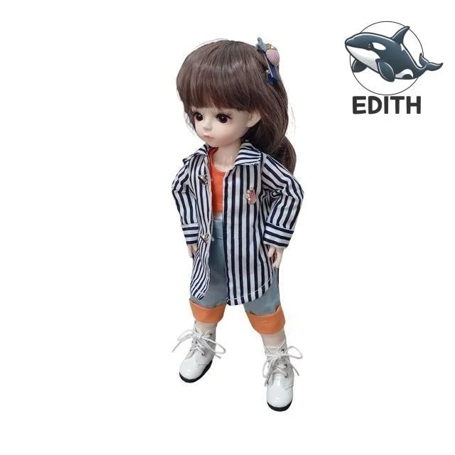 30cm 캐릭터 소녀 인형 조립형 교체 의상