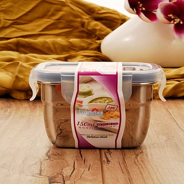 스텐락 사각밀폐용기 2호 150ml - 음식물 보관 주방용품