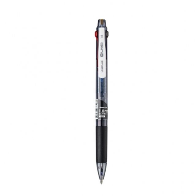 혜명몰 라인플러스 M-라인 3색 볼펜 블랙 0.38mm - 개 (1개입) 삼색볼펜 3색펜 삼색펜 고급3색볼펜 클립펜