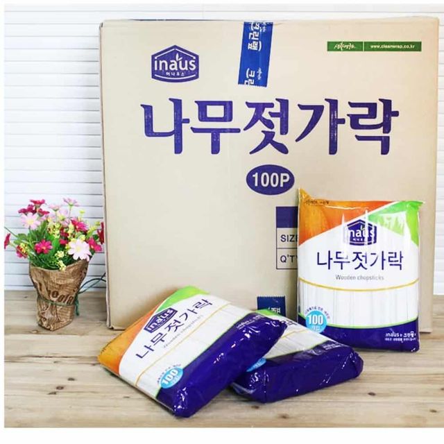 나무젓가락(100P) 30개입 배달젓가락 일회용식기