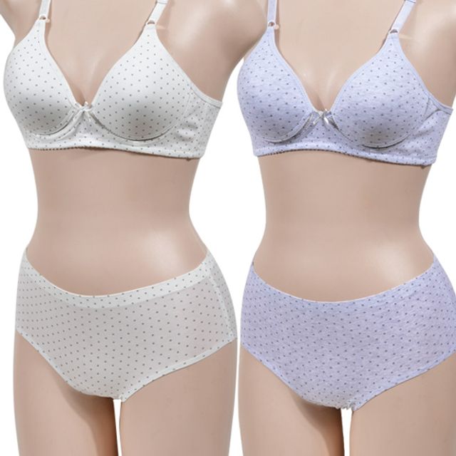인생브라 누디라인 B컵 브라팬티세트 민소매나시