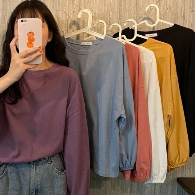 머스트해브 레이디 스탠다드 다지안 손목 고무줄포커스 롱슬리브 티