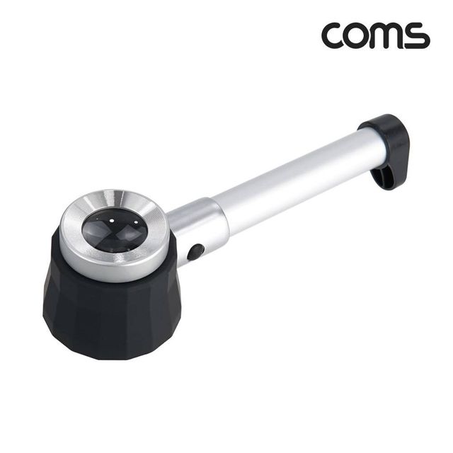 TBZ Coms 10x 알루미늄 LED 돋보기 확대경 정밀자 BD784