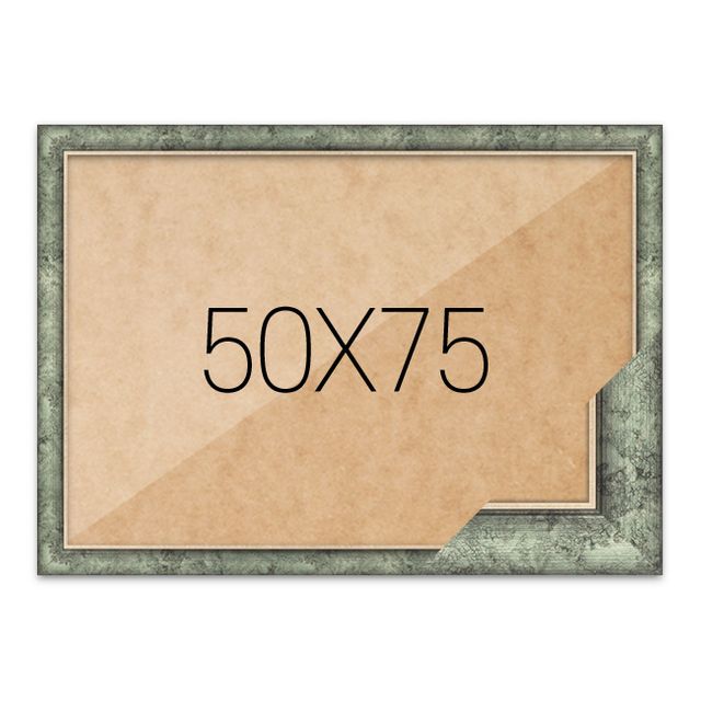 퍼즐액자 50x75 고급형 슬림 엣지 앤틱그린