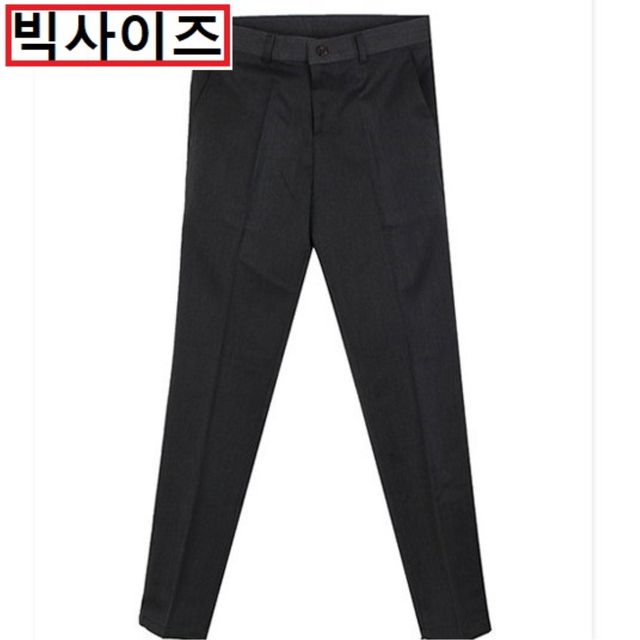 남성용 패션 의류 슬림핏 스판 슬렉스 바지 빅사이즈