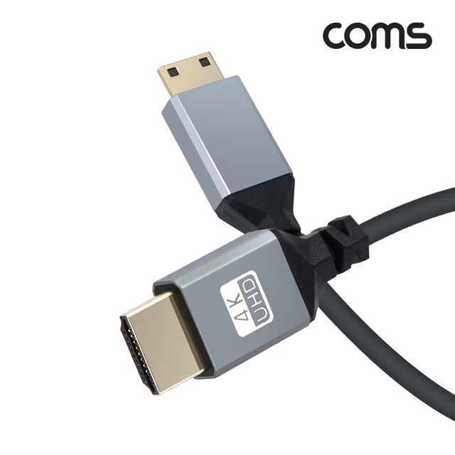 미니 HDMI 변환 스프링 케이블 UHD