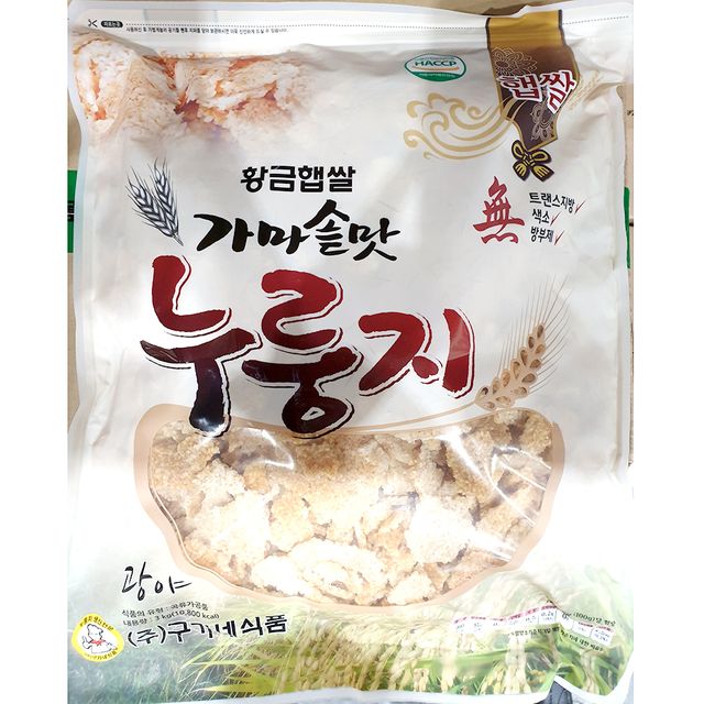 식당 업소 식재료 누룽지(쌀 구가네 3K)